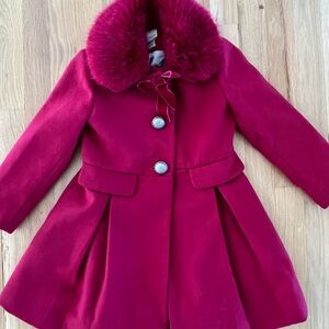 Monsoon kids, 5-6yrs, magenta, coat, great condition